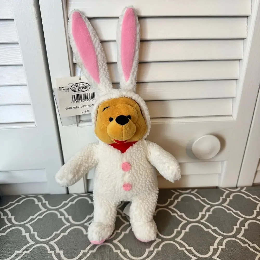 Disney Winnie The Pooh Bean Bag Plush Bunny Outfit New With Tags Collectible